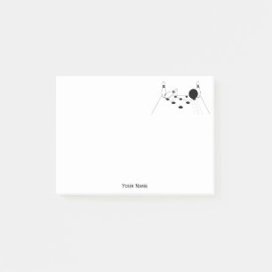 Sportbowling und Buttone Post-it Klebezettel