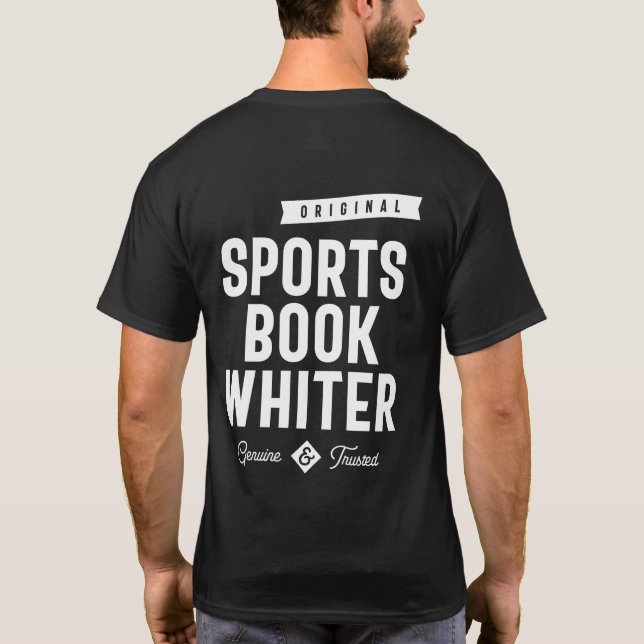 Sportbuch Whiter Job Titel Geschenk T-Shirt (Rückseite)