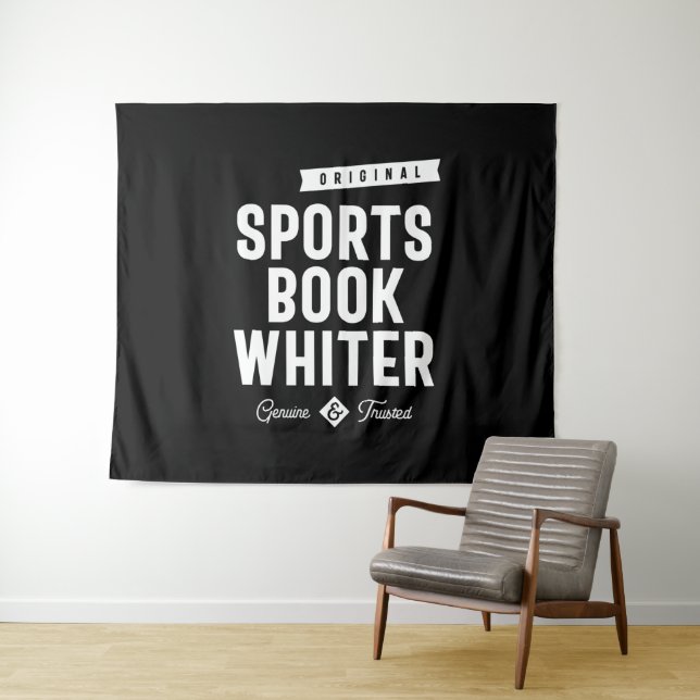 Sportbuch Whiter Job Titel Geschenk Wandteppich (Beispiel (Horizontal))