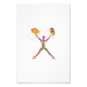 Sportchef in Aquarell Fotodruck