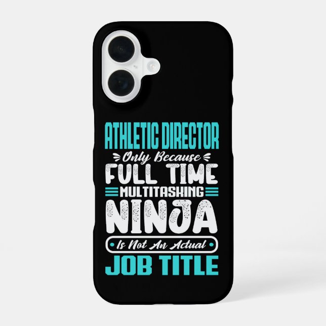 Sportdirektor Multitasking-Lehrer Trainer Fähigkei iPhone 16 Hülle (Rückseite)