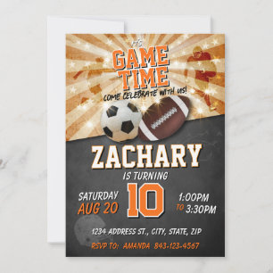 Sportereignis Einladung Fußball Fußball