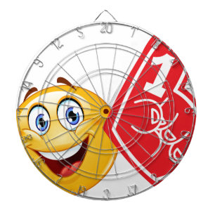 Sportfan emoji dartscheibe