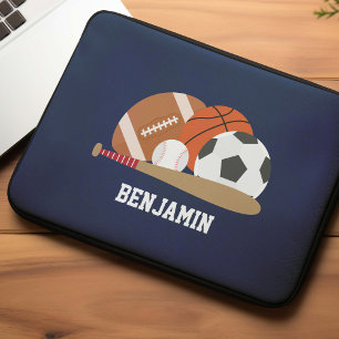 Sportfan Personalisiert Kids Laptopschutzhülle