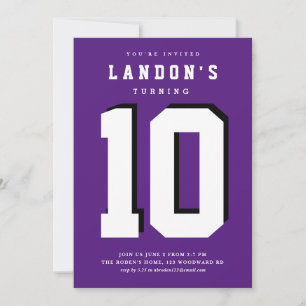 Sportfanatische Kindergeburtstag Party Einladung