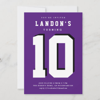 Sportfanatische Kindergeburtstag Party Einladung