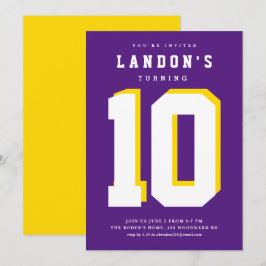 Sportfanatische Kindergeburtstag Party Einladung