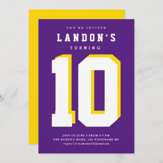 Sportfanatische Kindergeburtstag Party Einladung