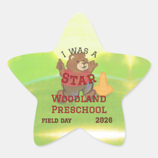 Sportfest-Preisaufkleber Stern-Aufkleber