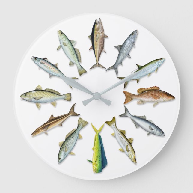 Sportfish Wall Uhr (Vorderseite)