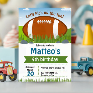 Sportfußball Einladung zum Geburtstag