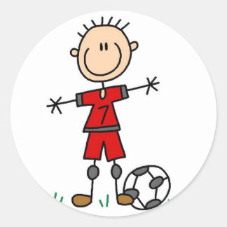 Sportfußballkleber Runder Aufkleber