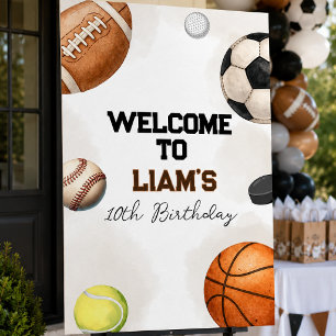 Sportgeburtstag   Geburtstagsfeier mit allen Sport Poster