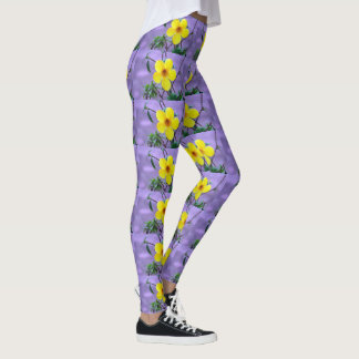 Sportgelbe Blume Personalisieren des Schicksals de Leggings