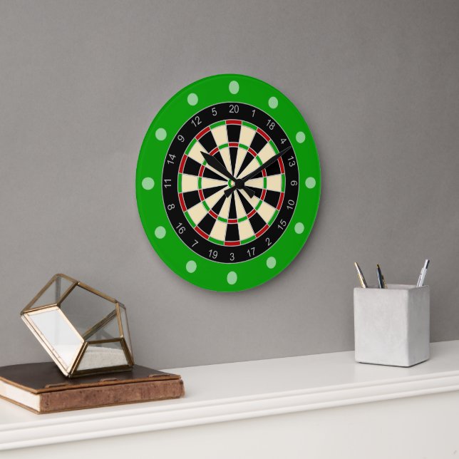 Sportgeräte - Dartboard 1 Große Wanduhr (Büro)