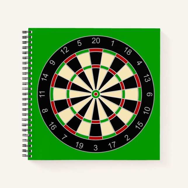 Sportgeräte - Dartboard 1 Notizbuch (Vorderseite)