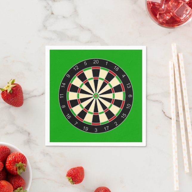 Sportgeräte - Dartboard 1 Serviette (Beispiel)