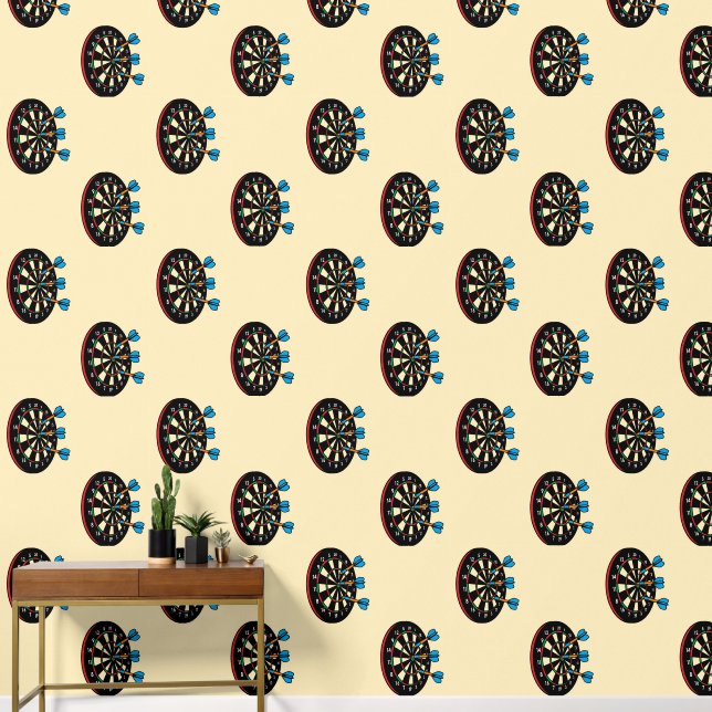 Sportgeräte - Tafel mit 3 Dartbrettern 1 Tapete (Korridor)