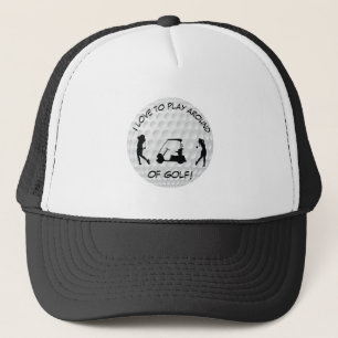 Sportgolfball Schwarze Silhouette Truckerkappe