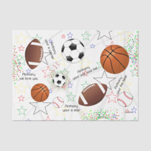 Sporthallen mit Sternen - Gewebepapier HAMbWG Seidenpapier
