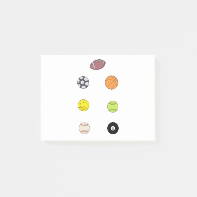 Sporthallen Post-it Klebezettel (Vorderseite)