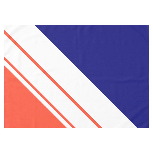 Sporthendiges farbiges Party der Orangen Marine Tischdecke (Vorderseite (Horizontal))