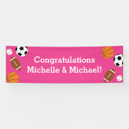 Sporthinderdusche Pink Girl Banner