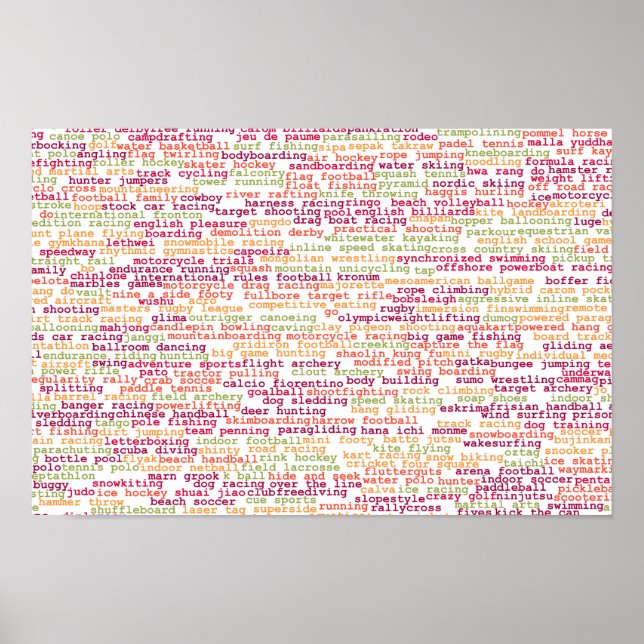 Sporthintergrund Poster (Vorne)