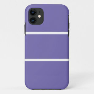 Sportig Weite Helllila Schlank Weiße Akzentstreife Case-Mate iPhone Hülle