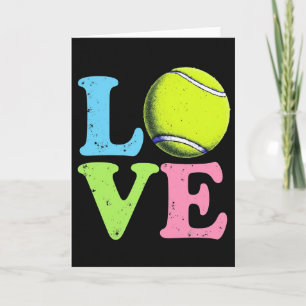 Sportige Liebes-Tennisball-Karte Karte