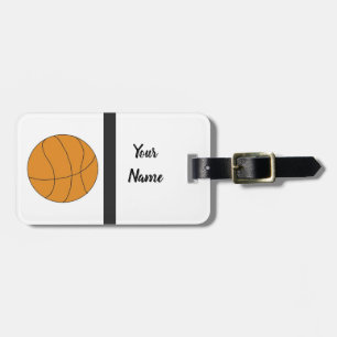 Sportiger Basketball Gepäckanhänger