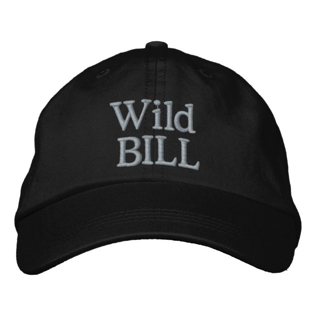 Sporting Goods Golf Accessoires WILD BILL Style Bestickte Baseballkappe (Vorderseite)