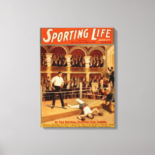 "Sporting Life" Box-Theaterstückplakat Leinwanddruck