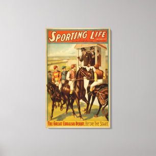 Sporting Life - The Great English Derby Theater Leinwanddruck