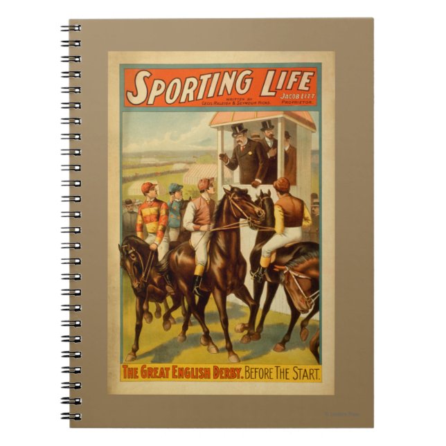 Sporting Life - The Great English Derby Theater Notizblock (Vorderseite)