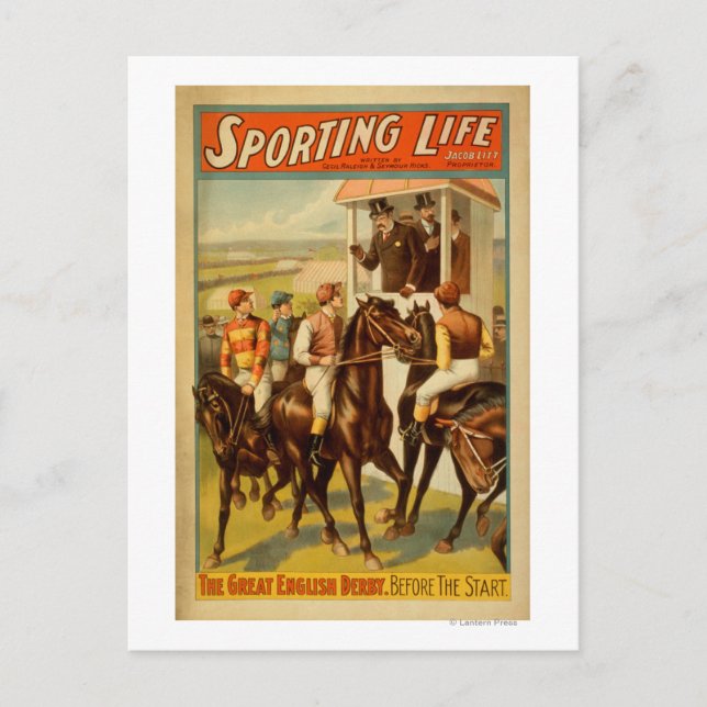 Sporting Life - The Great English Derby Theater Postkarte (Vorderseite)
