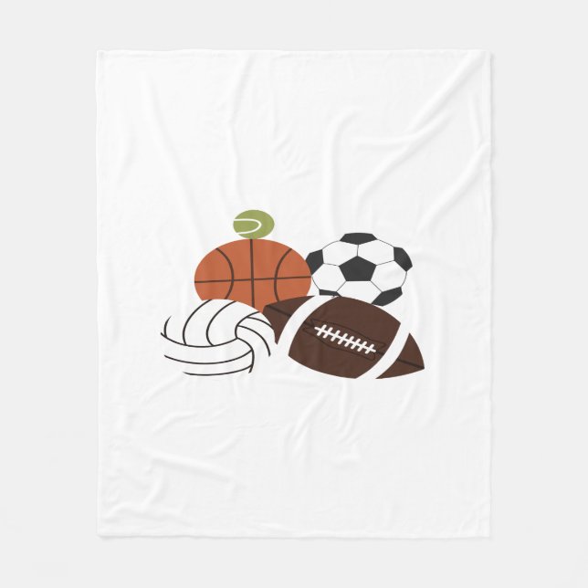 Sportkugeldarstellung Fleecedecke (Vorderseite)
