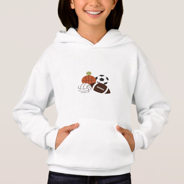 Sportkugeldarstellung Hoodie (Vorderseite)