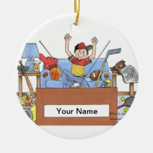 Sportlandschaft - Männlich Keramikornament