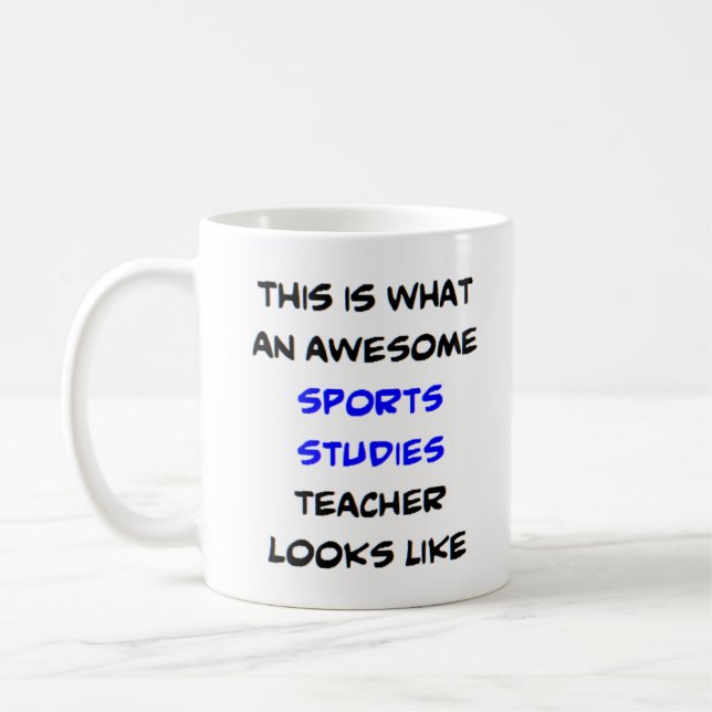Sportlehrer, phantastisch kaffeetasse (Links)