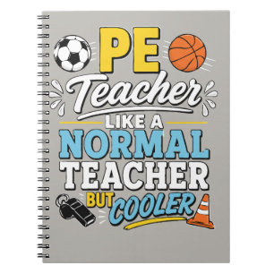Sportlehrer wie ein normaler Lehrer, aber cooler Notizblock