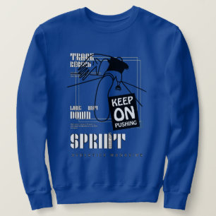 Sportler behielt auf Pushing Sweatshirt