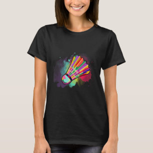 Sportler Männer Frauen Kinder Federball Badminton  T-Shirt