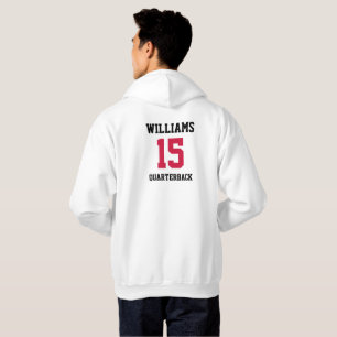 Sportler Rot und Schwarz Hoodie