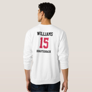 Sportler Rot und Schwarz Sweatshirt