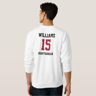 Sportler Rot und Schwarz Sweatshirt