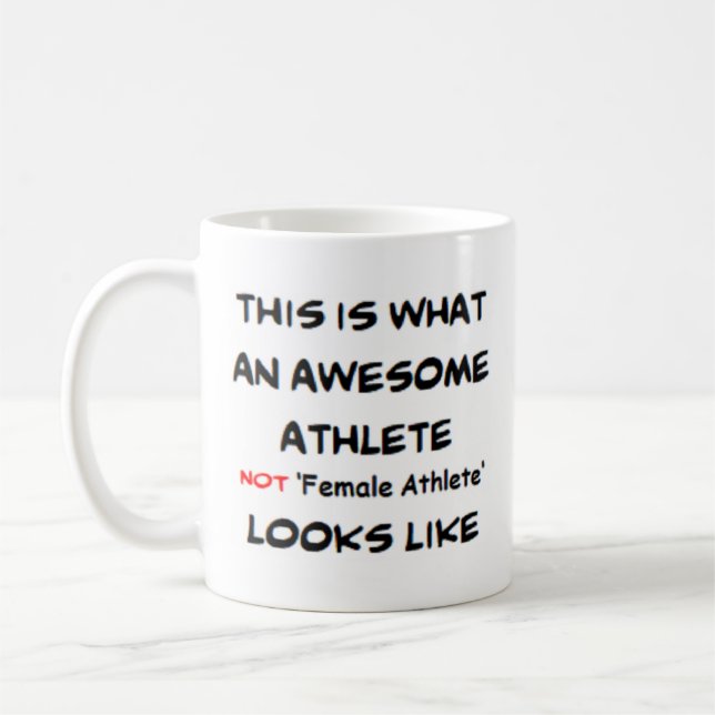 Sportlerin Kaffeetasse (Links)