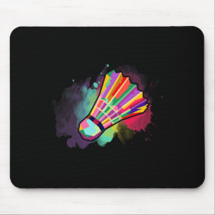 Sportlerinnen Frauen Kinder Shuttle Badminton farb Mousepad