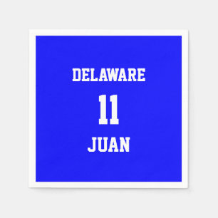 Sportlich angepasstes blaues Papier Napkins Serviette