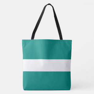 Sportlich Chic Sophisticated Breit Teal Weiße Stre